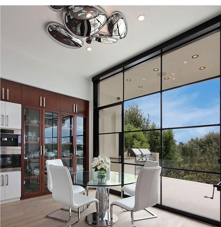 Skydro Electrified Ceiling Light Silver Lamp LED Glass Ceiling Lights Luxury Metal Mercury Ceiling Lamp (WH-MA-193)