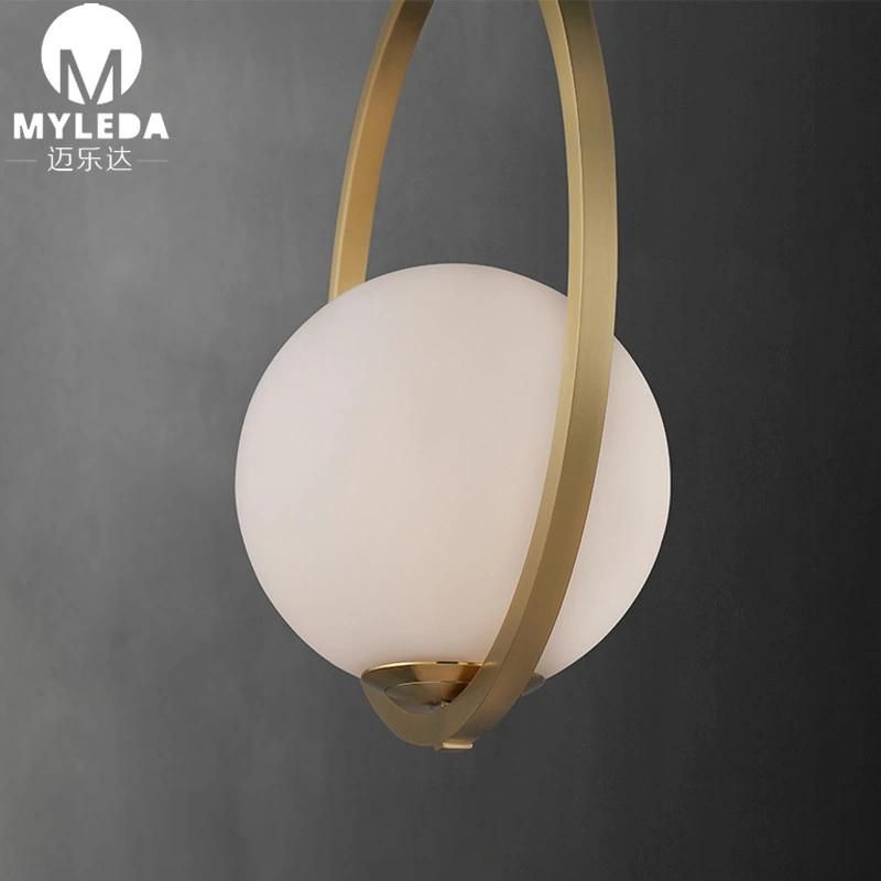 Glass Shade E27 Vintage Industrial Hanging Lamp Pendant Light