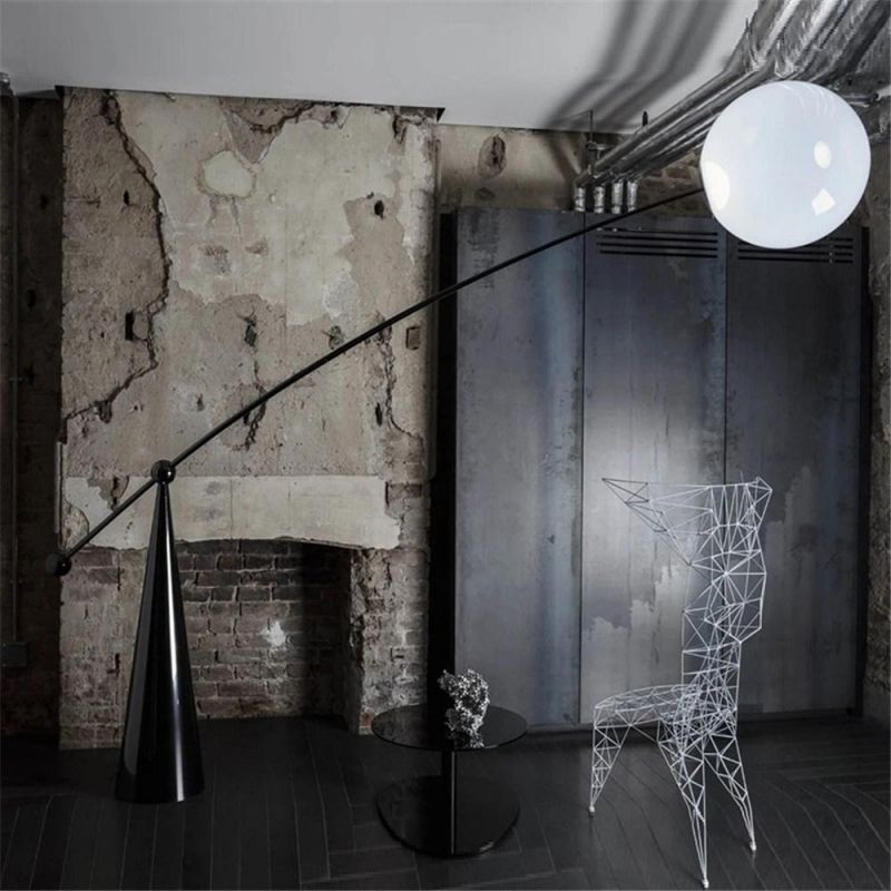 Indoor Modern Decoration Hotel Project Environment Marble Glass Standing Floor Lamps