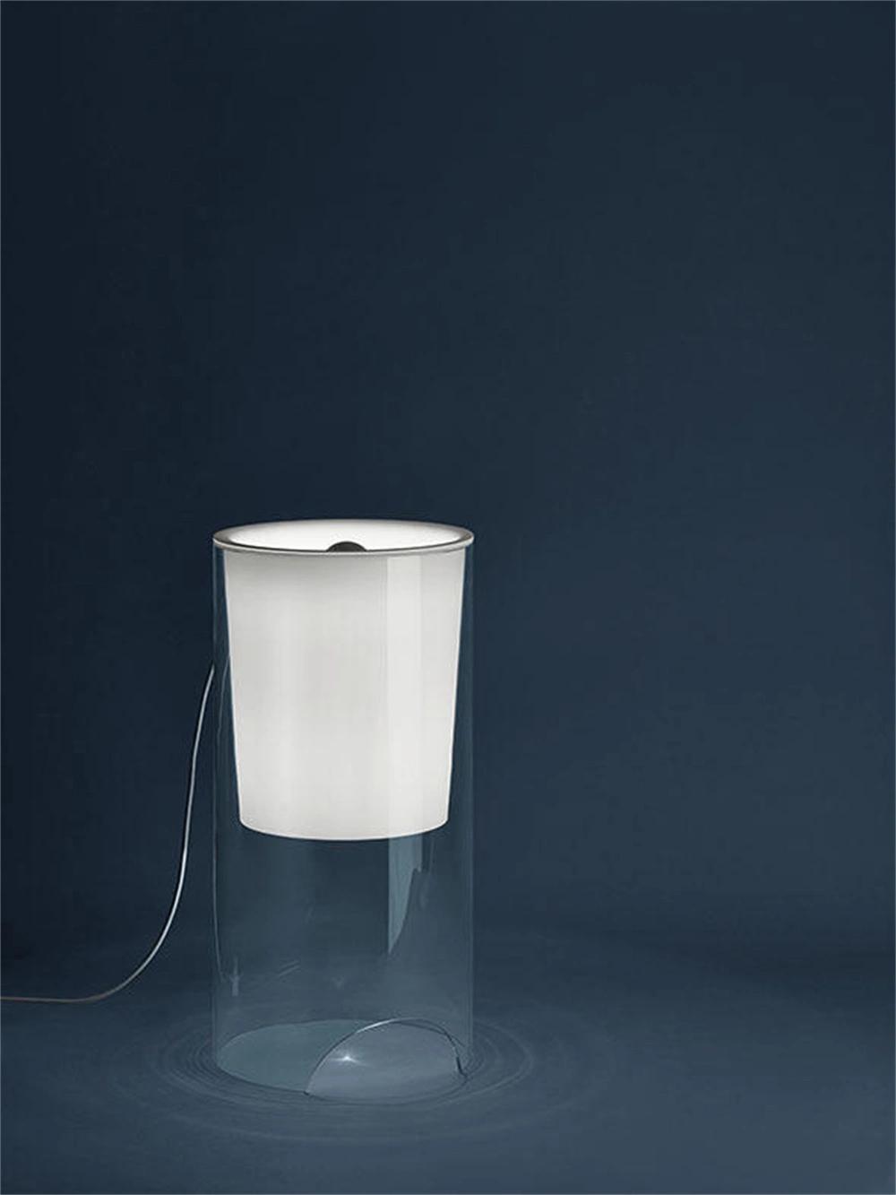 2022 New Postmodern Decor Deddsign Simple Clear Glass Cup Shape Rechargebale Wall Lamp