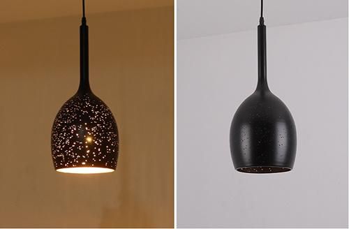 Industrial Home Lighting Pendant Lamp with Black Color for Restaurant Decorative