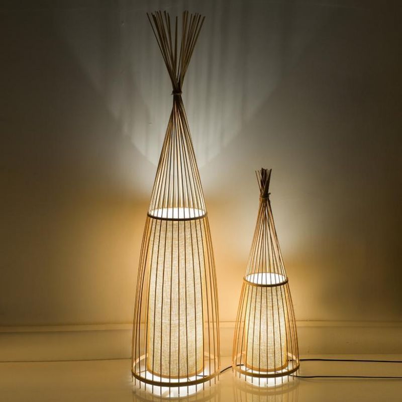 Chinese Bamboo LED Floor Lamps Standing LED Floor Lamps for Living Room Decorative Floor Lamp (WH-WFL-03)