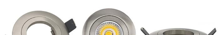 Round Fixed Recessed White LED Downlight Lamp Lighting Fixture Frame (LT1102)