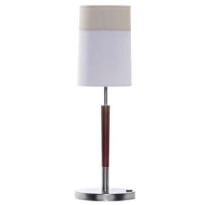 Anigree Wood and Brushed Nickel Desk Lamp