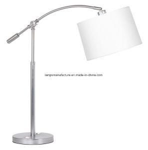 Satin Nickel Finish Single Desk Lamp for Fairmont Hotel