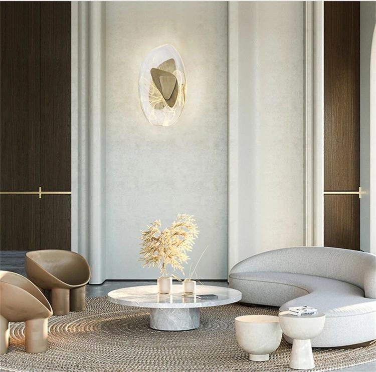 Crystal LED Wall Lamp Elegant Living Room Background Light Bedroom Bedside Creative Aisle Wall Sconce (WH-OR-47)