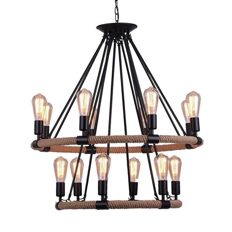 Industrial Style Chandelier Restaurant Multi-Head Chandelier Pendant Lamp