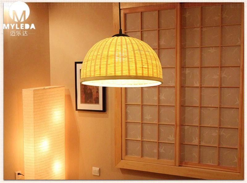 Modern Bamboo Hanging Hotel Decorative Indoor Chandelier