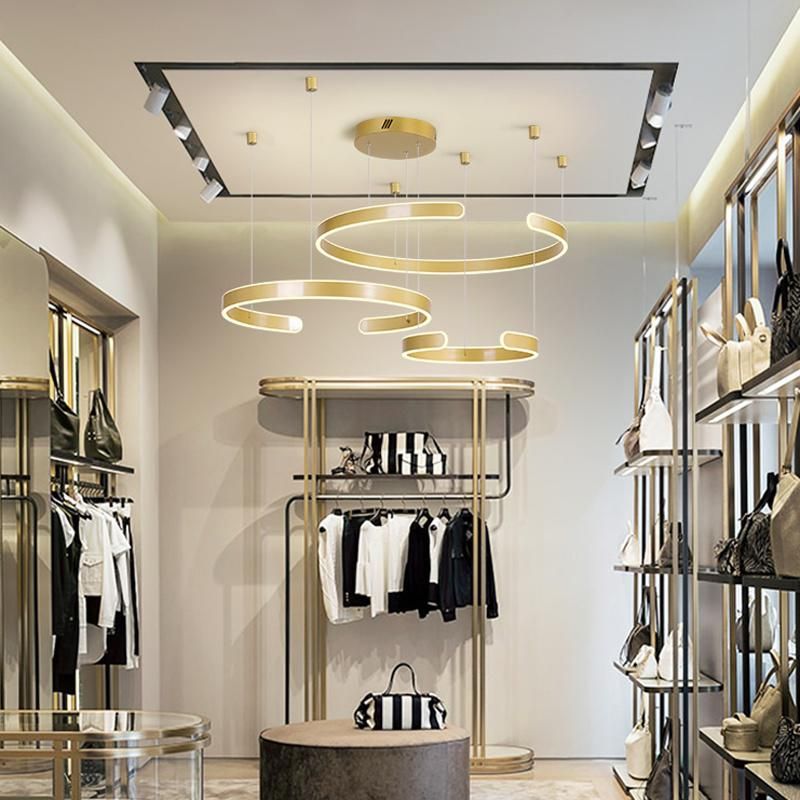 Nordic Style Living Room Pendant Lighting Modern Ring Hall Lamps Restaurant Designer Chandelier
