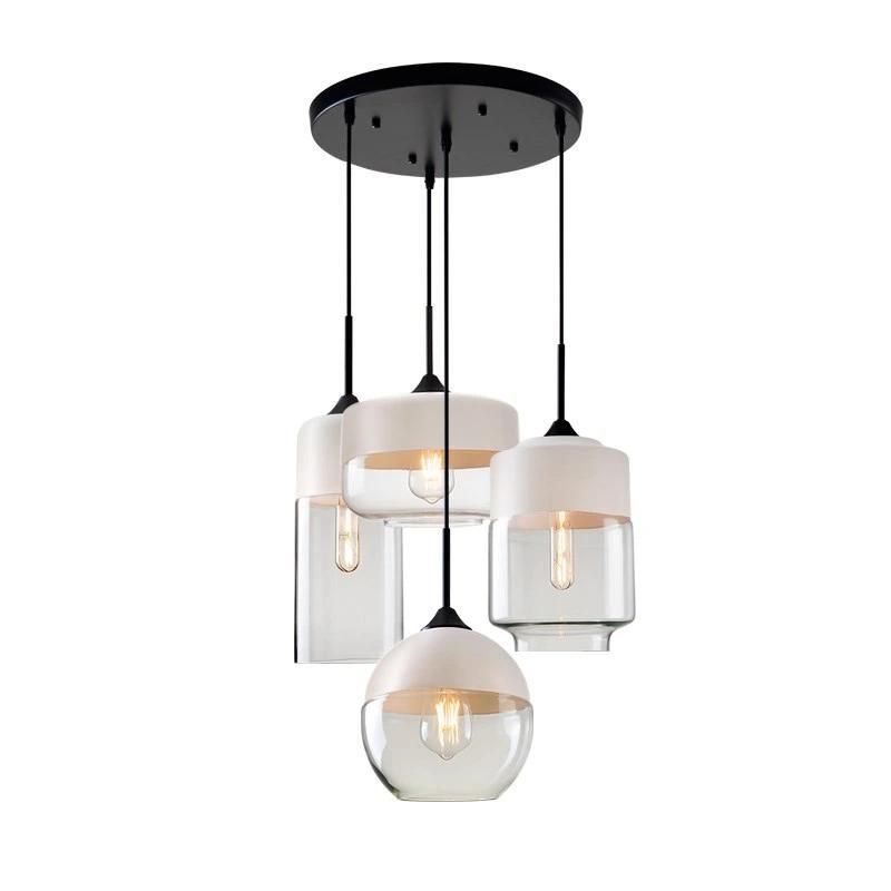 Geometric Drop Glass Pendant Light Fixtures for Indoor Home Lighting Fixtures (WH-GP-16)