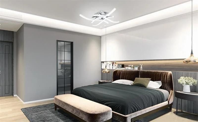 Modern Embedded Minimalist Wave Line Indoor LED Ceiling Light