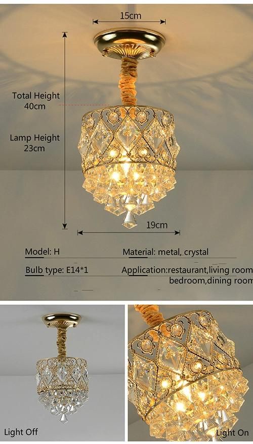 Modern LED Crystal Ceiling Lamps Corridor Light Aisle Lighting Night Lamp for Home Decor