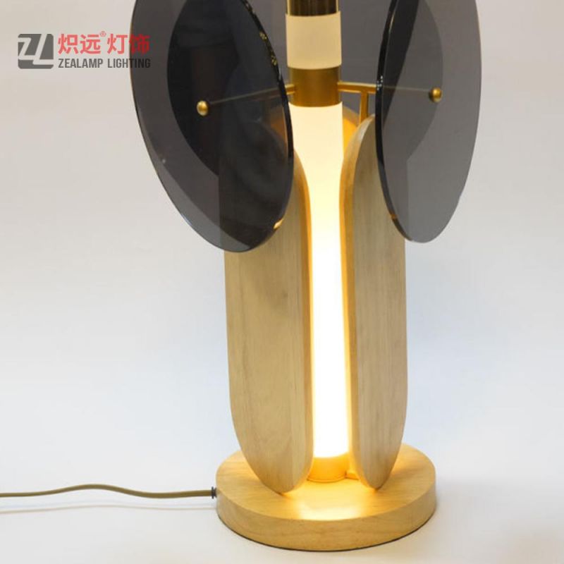 Modern Wood Table Lamp Interior Hotel Desk Light for Decoration