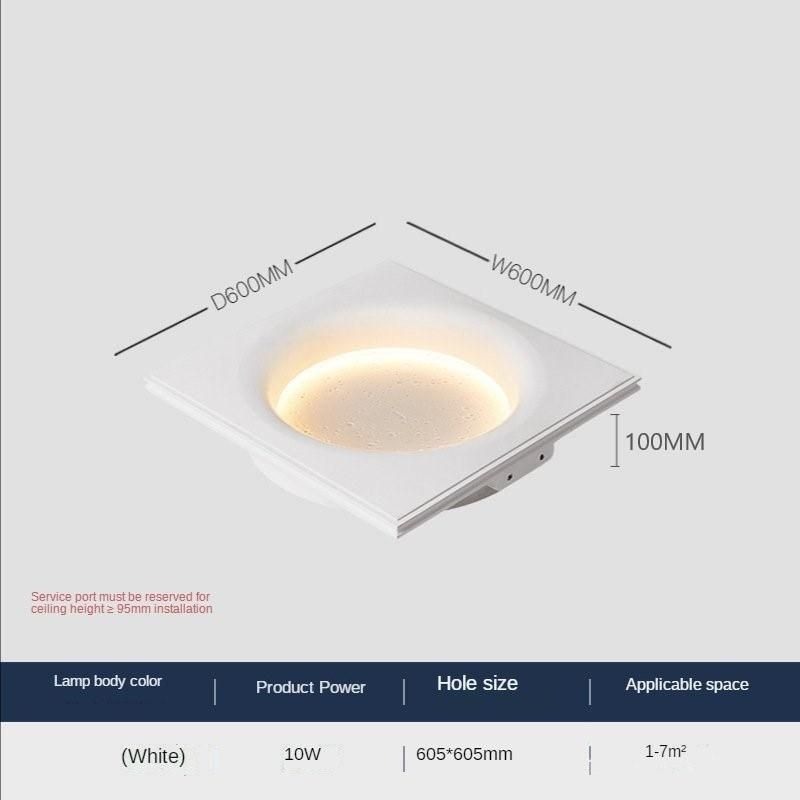 Moon Gypsum Lampa Embedded Creative Bedroom Living Room No Main Lamp Background Wall Decorative Lamp Art Wall Painting Wall Lamp