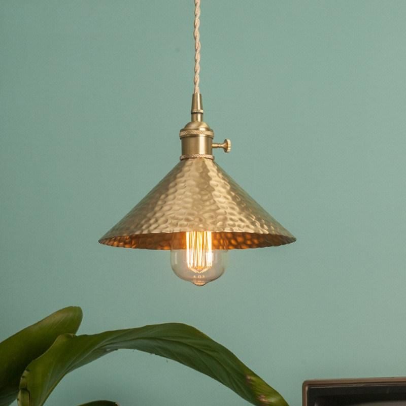 Retro Pendant Light Loft Style Pure Edison Antique Home Bente Modern Scandinavian Brass Pendant Lamp (WH-AP-307)