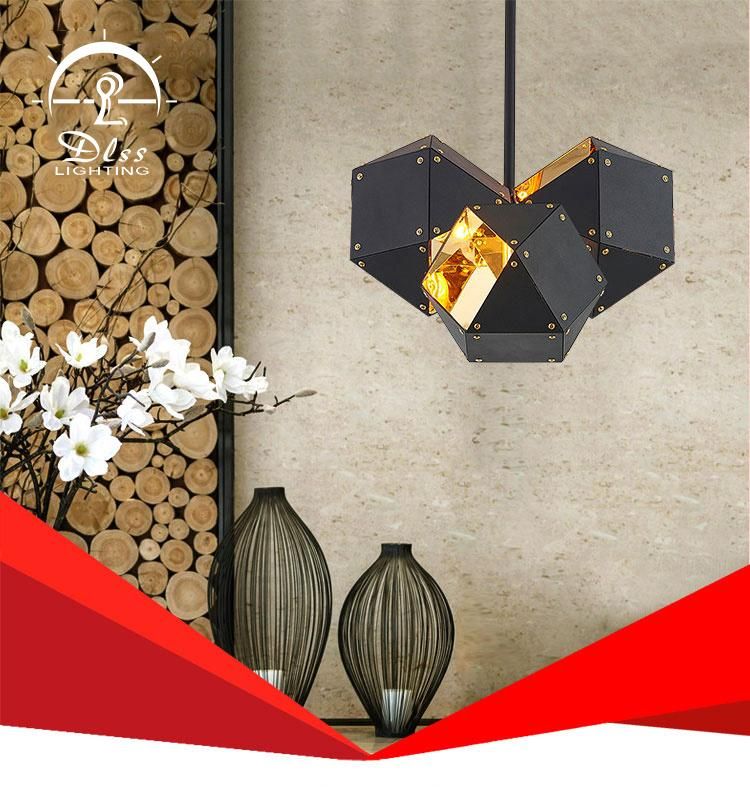 Black&Gold Cubic Modern Chandelier for Decoration Pendant Light