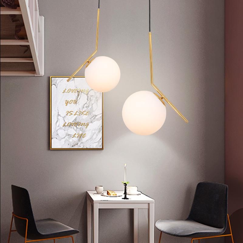 Nordic Style Bedside Chandelier Bedroom Modern Minimalist Dining Room Lighting Creative Light Luxury Long Line Single Head Hanging Wire Small Chandelier