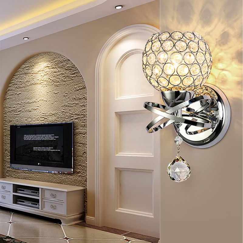 Indoor Wall Lights Luminaria Home Lighting Living Room Modern LED Crystal Wall Lamp (WH-OR-150)