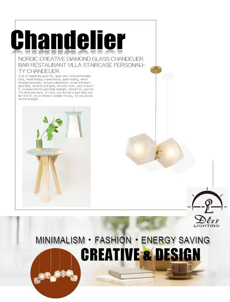 White Glass DNA Variety Combination Pendant Lamp