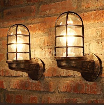 Industrial Retro Black Iron Creative Wall Lamp Corridor Aisle Restaurant Wall Light