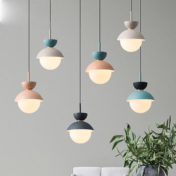 Modern Pendant Lamp Nordic Glass Ball Light Fixtures Hanging Suspension Light (WH-GP-48)