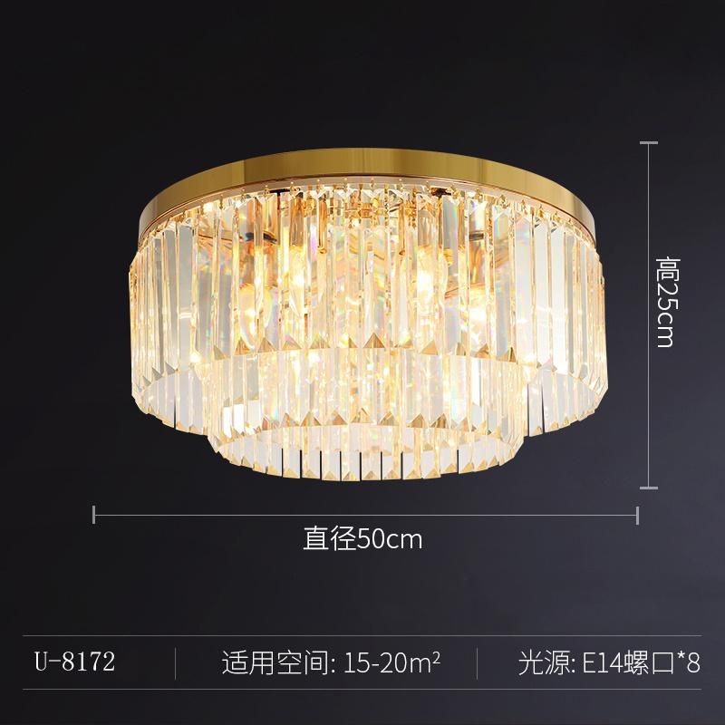 Modern Crystal Ceiling Lights Flush Mount Light for Living Room Dining Room Ceiling Light Creative (WH-CA-83)