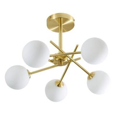 Jade Cross Arm Bathroom Semi Flush Ceiling Light