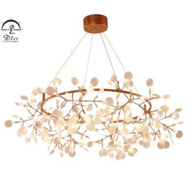 Modern Plant Ceiling Light LED Chandelier Lighting Fireflies Pendant Lamp