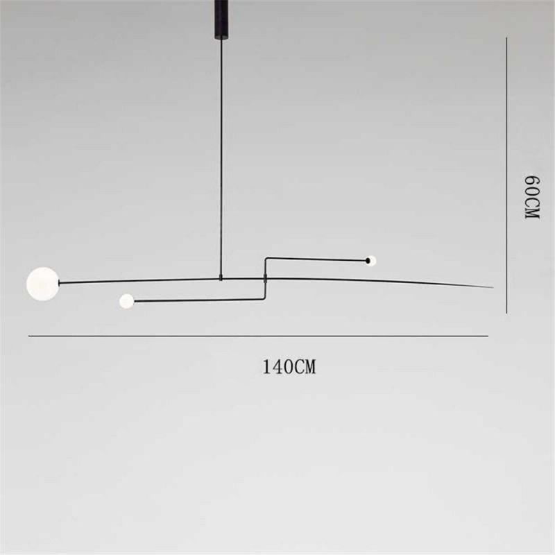 Modern Iron Geometric LED Pendant Lights Bedroom Living Room Home Decor Hanging Lights Nordic Simple Iron Line LED Hanglamp