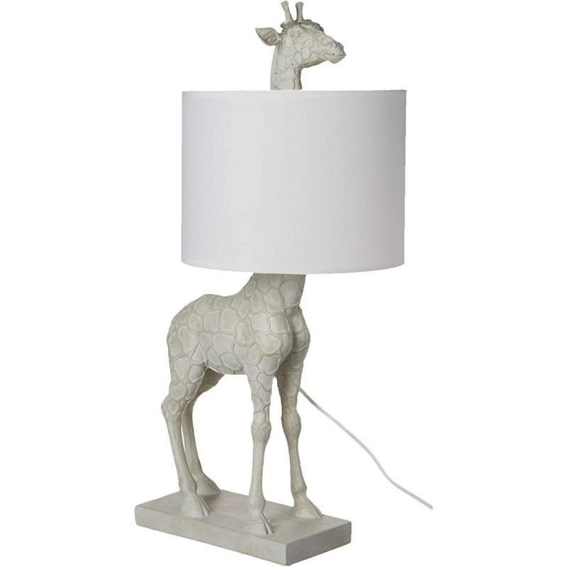 Unique Animal Customized Accept Antique White Giraffe Lighting Design Luxury Deck Light Home Decor Bedside Resin Lamps Multi-Colors