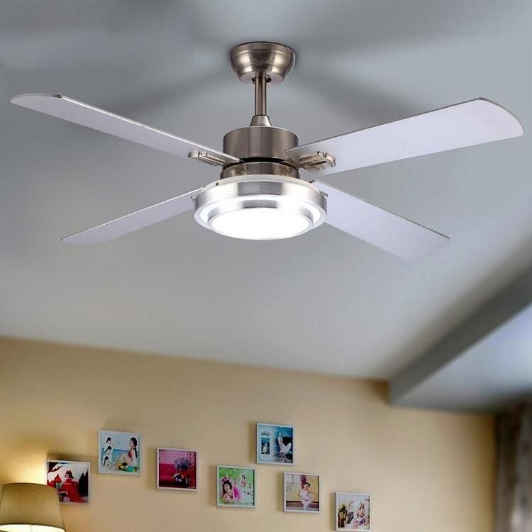 42"Decorative Remote Fan Lighting Ceiling Fan with LED Light Ceiling Panel Electric Fan