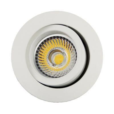 White Round Tilt LED Halogen Lamp Recessed Light Fixture (LT2202A)