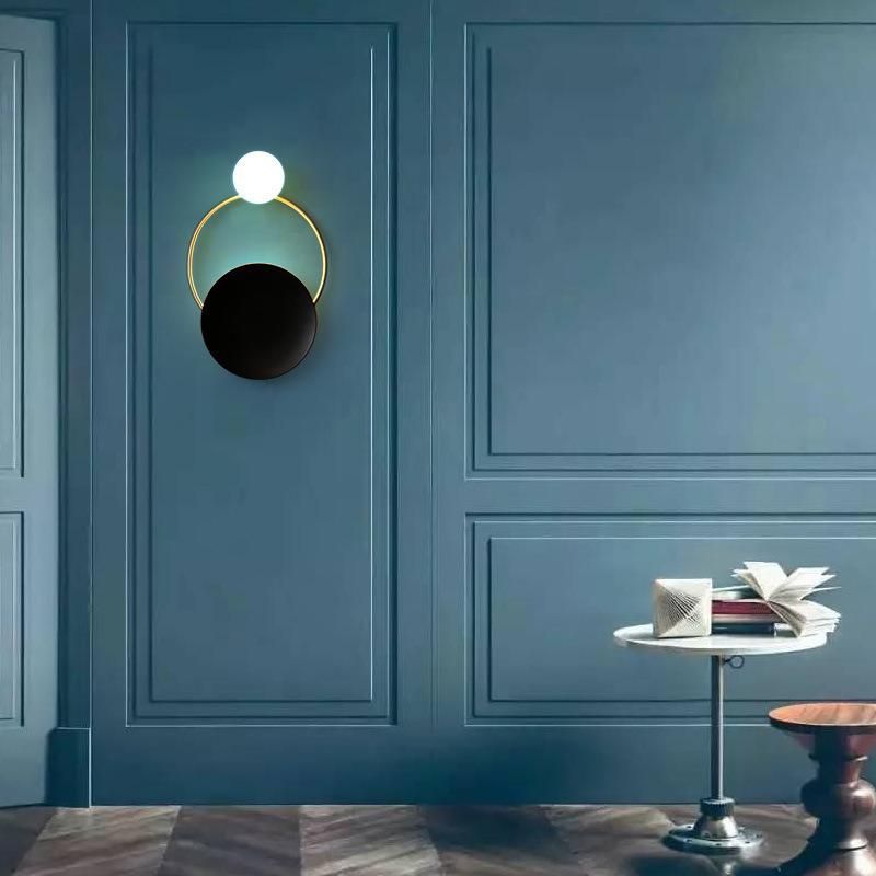 Golden Wall Sconce Lights Fixture Nordic Ring Bedside Lamps Wall Mount Ring Light (WH-VR-104)