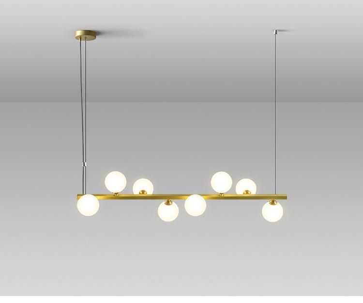 Modern Simple Glass Study Chandelier Modern Lighting Over Island