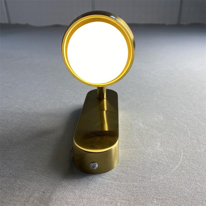 Nordic Luxurious Bedroom Bedside Wall Lamp Gold Copper Natural Color Small Wall Lamp Living Room Background Wall Decor LED Lamp