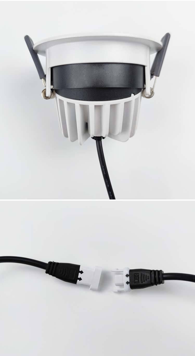 10W Adjustable Aluminum Anti-Glare COB Down Lights LED with AC85~265V