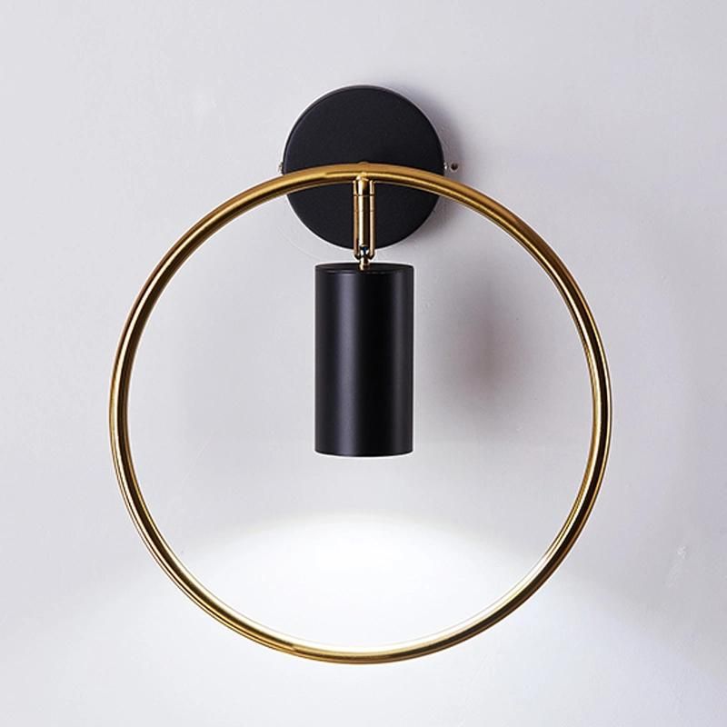 Round Bedroom Bedside Lamp Wall Lamp Creative Modern Simple Study Reading Lights