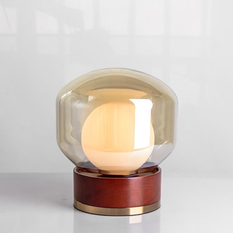 Modern LED Wooden Table Light Marble Table Lamp at Home/Hotel