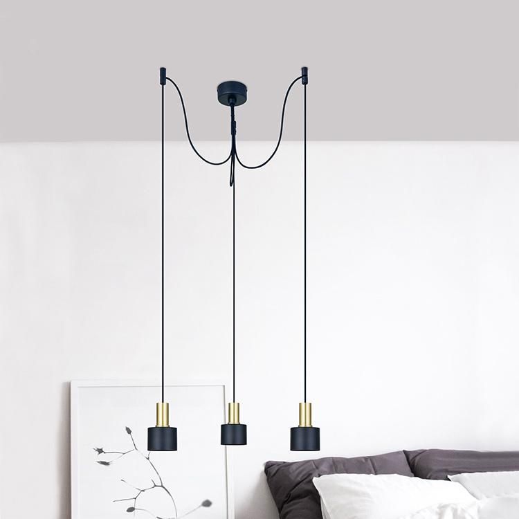 Vintage Dining Room Iron Aluminum Multi Heads Pendant Light for for Study Room/Office Lamp