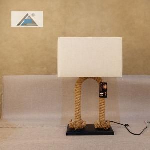 Designed Rope Table Lamp for Hotel Project (C5008262-6)