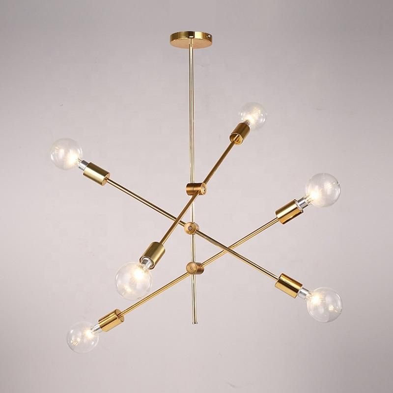 LED Chandelier Bulb Modern Shade Colgante Material Wood crystal