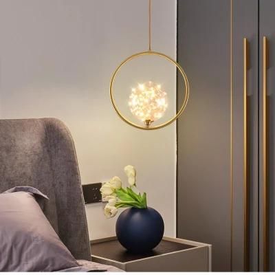 Modern LED Pendant Lights Glass Light Fixtures Living Room Bedroom Hanging Lamps (WH-GP-44)