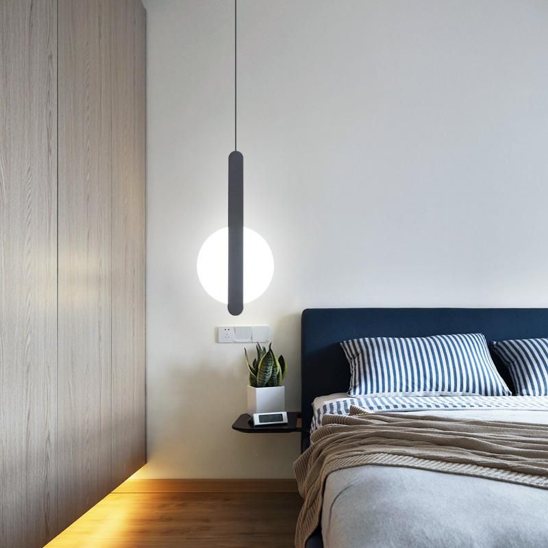 Concise Style Strip Shape Pendant Lamp Bedroom Dining Room Chandelier