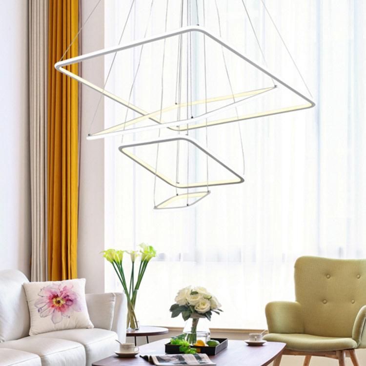 Modern Individual Acrylic Pendant Lights Square Pendant Lamp (WH-AP-37)