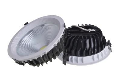 Isolated Driver Die Casting Aluminium High Lumenious 7W Tempered Glass SMD COB LED Downlight