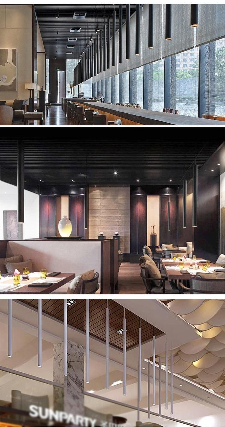 LED Restaurant Shop Hotel Reception Long Column Downlight COB Ceiling Spotlight
