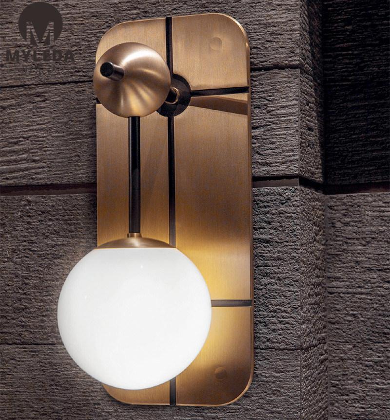 Globe Wall Sconce Wall Lighting Brass Gold Wall Lamp Vanity Light