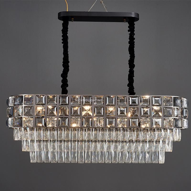 Modern Clear Crystal Glass Pendant Lighting Chandelier ceiling Lamp 2021 Guzhen Lights