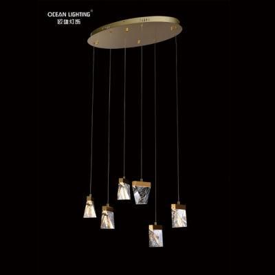 Gold Warm Lighting 3000K Metal 13*3W Crystal Chandeliers and Lamps