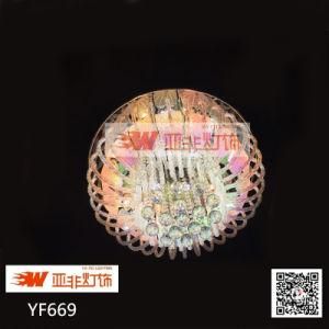 New Round Crystal Glass LED Ceiling Light Lighting with Cheap Price (YF669)